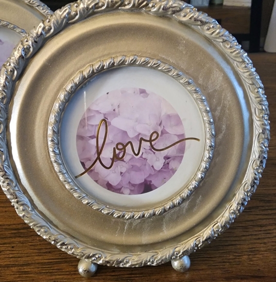 2pc Set of Round Braided Monochromatic Picture Frames - Picture 7 of 11